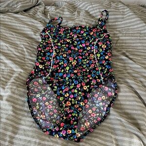 90s Floral Swimsuit